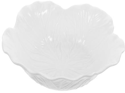 Operitacx Platos De Forma De Flor Cuencos De Porcelana Blanca Para Ensalada Fruta Cereales Aperitivos Decoración De Mesa De Comedor