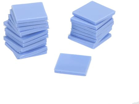 Generic Tampon Thermique, Coussinets Thermiques CPU avec CPU Northbridge Southbridge Solid Heat Silicone Pad 100 Pièces Autocollant de Silice pour l'isolation de l'alimentation LED (1,0 mm)