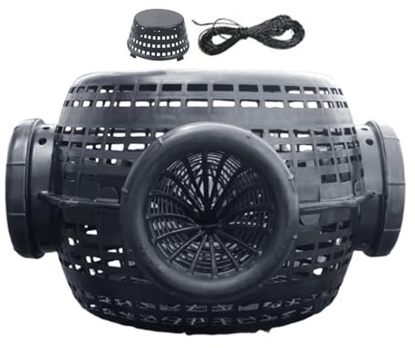 Fish Traps,Fishing Bait Trap - 4-hole Anti-escape Dip Net for River Lake Pond Stream Beach Camping Outdoor Fish Eel Shrimp Crab