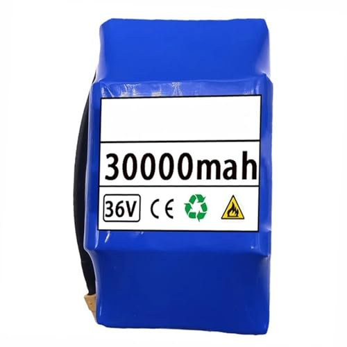 36V 30AH 10S2P Baterías De Litio para Patinetes Eléctricos Baterías De Litio Impermeables para Bicicletas De Equilibrio Baterías De Litio De Repuesto Sin Cargador XT60