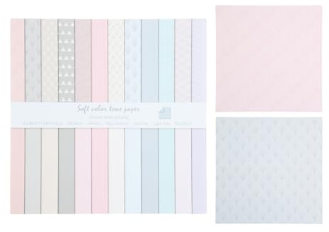 Scrapbook Papier Set, Scrapbooking Papier 24 Blätter Doppelseitig, Scrapbook Paper 6 Zoll für Journal Basteln Geschenkpapier