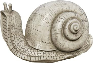 AnaParra Figura Decorativa de Caracol 26cm. de hormigón-Piedra para jardín