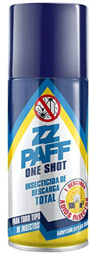 ZZ PAFF One Shot, Insecticida Aerosol, Insecticida Descarga Total, Para Todo Tipo de Insectos. Elaborado a Base de Piretrinas Naturales, 150 ml, El embalaje puede variar