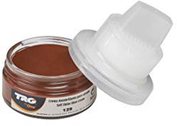 TRG The One Self Shine Shoe Cream, Selbstglanzcreme mit natürlichen Wachsen, Braun (129 Light brown), 50 ml