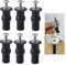 nuoshen 6 Pack Toilet Seat Screws, Hinges, Rubber Top Nuts, Fixings, Blind Hole Fittings