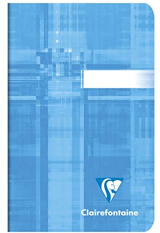 Clairefontaine 63596C - Packung mit 10 Heften, 9 x 14 cm, liniert, 90 g, 48 Blatt, farbig sortiert, 1 Pack