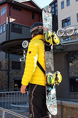 Mountain Goat Snowboard-Tragetasche, Rucksack für freihändiges Wandern, Backcountry, leichter Ski-Rucksack, kompakter Schultergurt für das Tragen, einfacher Transport, verstellbar, Blau, klein)