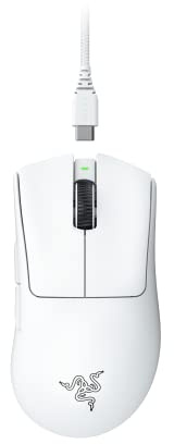 Razer DeathAdder V3 Pro - Mouse da gioco wireless, ultra leggero, sensore ottico Focus Pro 30K, interruttori ottici Gen-3, HyperSpeed Wireless, 5 pulsanti programmabili, RZ01-04630200-R3A1