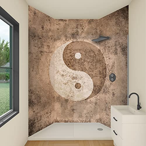 yourplate Duschrückwände mit individueller Größe (3 Rückwände – Premium Nano Matt – spa25) – Duschrückwand Alu mit Feuchtigkeitsschutz – Rückwand Dusche zur einfachen Montage