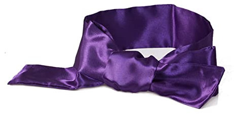 Schlafmaske Weiche Augenbinde Satinband Bandage auf Augen Bequeme Schlaf Augenmaske Atmungsaktive Abdeckung Eye Patch for Schlaf Frauen Sexy Augenbinde Augenmaske Schlafmaske (Size : Purple)