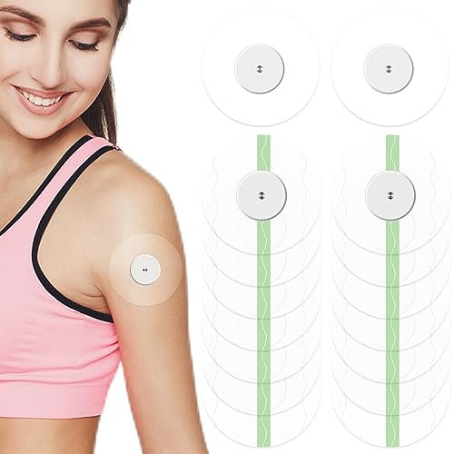 ZOCONE 28 Piezas Parches Freestyle Libre Transparente Protector Sensor Freestyle Libre Adhesivos Parches Diabetes Sensor Brazalete Glucometro Freestyle Sensor Parches Sensor para Freestyle Libre 1 2 3