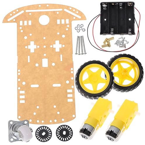 TOYANDONA Kit De Chasis De Coche Robot Inteligente Encoder y Caja De Batería para Wz para Proyectos De Robótica y Stem