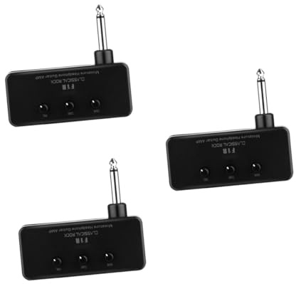 SAFIGLE 3sätze Miniatur Gitarrenverstärker Für Kopfhörer Tragbarer Kompakter Gitarrenamp Für Bass Und Gitarrenspiel Für Profis Und Musikliebhaber