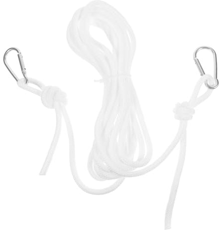 FONDOTIN Tendedero De Exterior Cuerda para Secar Ropa Prueba De Viento Resistente Al Viento Multiusos para Exteriores Tendedero Portátil Metros De Grosor Blanco para Tender Ropa Jardín o Te