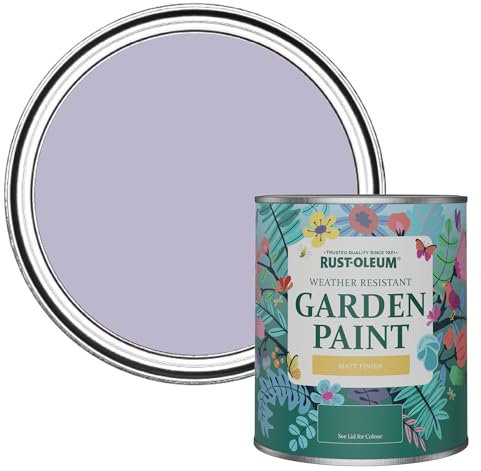 Rust-Oleum Purple Mould-Resistant Garden Paint in Matt Finish - Wisteria 750ml