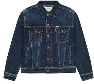 Wrangler Veste en jean classique pour homme, L