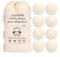 GUZHOME - Paquete de 8 XL, Bolas de Secado para Secadora, Lana de Oveja,100% Lana Natural, Secado Eficiente y Ecológico. Reutilizables, Suavizante, Antiarrugas, Ahorra Tiempo y Energía