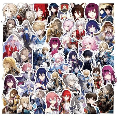 68pcs Honkai: Star Rail Cartoon Anime Stickers for Kids - Laptop, Water Bottles, Decoration