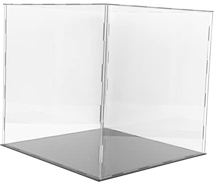 HANABASS Acryl Vitrine Aufbewahrungsbox Transparent 28x28x27cm Staubdichter Sammelkasten Für Basketball Fußball Baseball Sammlerstücke Zuhause