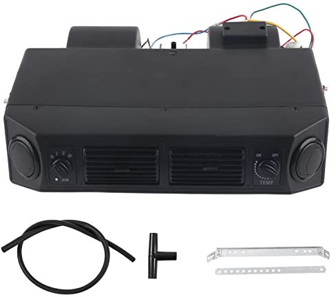 FLEXMAN Kit d'Évaporateur de Climatisation 30 W Passes 4 Voies Universel Sous le Tableau de Bord pour Voitures Classiques, Camping Cars, Équipements Lourds