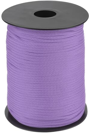 QUARKZMAN Polypropylen-Seil 3mm Polypropylenseil 10Om PP Flechtleine Textilseil Leine Nylonschnur Schnur Reißfeste Rope Kunststoffseil für Wäscheleine Camping Wandern Outdoor, Hellviolett