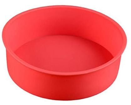 IMIKEYA 3pcs Round Shape Silicone Cake Mold for Baking Silicone Cupcake Liners Tray for Cake Making and Baking Needs Random