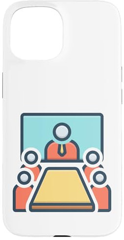 Meeting in The Conference Room Boardroom Meeting Office Case for iPhone 15