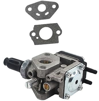 Générique Carburateur pour tondeuses à Gazon pour carburateur pour Kawasaki TH43 TH48 avec Joint Tondeuse désherbant 1 carburateur et 2 * carburateur Gaske
