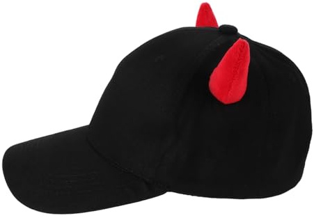 ANDRESLAD Gorra De Béisbol Cuerno Malvado Accesorio De Cabello Diseño Moderno Versátil Para Exteriores