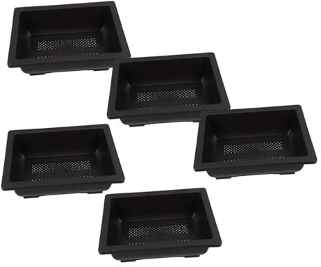 BESTonZON 5piezas Macetas De Plástico para Orquídeas Contenedores para Flores Suministros Macetas Pequeñas para Orquídeas De Interior Jardineras
