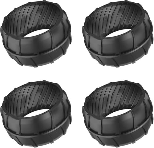 Radschutz für Mähroboter XL kompatibel mit Worx Vorderrad S300 (WR130E), M500 (WR141E), M500 Plus (WR165E), M700 (WR142E), M700 Plus (WR167E),M1000 (Plus),Radvergrößerung auf 90 cm (4 Stück)
