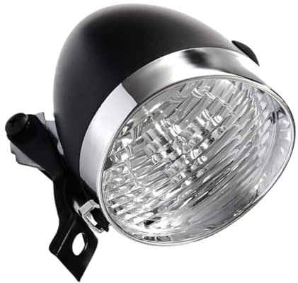 BESTonZON Retro LED Bike Front Light Vintage Style Bicycle Headlamp for Night Riding Easy to Install Material Enhanced Safety with Bright Illumination for All Bicycles