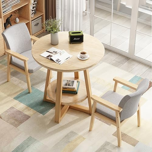 Set di Tavoli da Pranzo per Affari Mobili Salvaspazio, per Colazione Set da Bar Tavolo Combinato Tavolo, per Ufficio Hotel Balcone Bar Negozio di Abbigliamento Negozio di dolc(Grey,80cm/31.5in)
