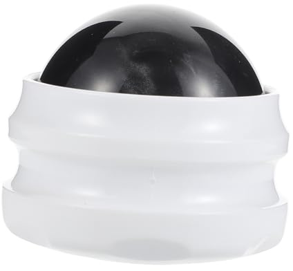 OUNONA Manueller Massageball Klein aus Resin mit Rollenfunktion Schwarz Muskelentspannungsgerät für Gesicht Rücken Körper Tragbarer Faszienroller für Wellness Physiotherapie