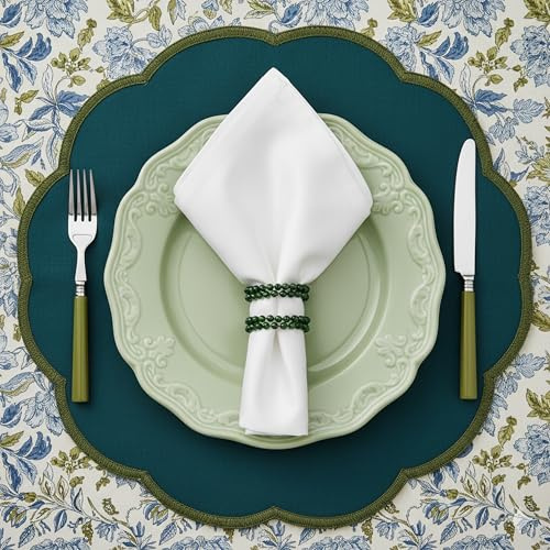 Seralino Stoffservietten 40x40 cm Weiß (12er Set) aus 100% Bio-Baumwolle | Waschbare Stoff Servietten für Hochzeit, Taufe, Geburtstag & Weihnachten | Nachhaltige Tischservietten Elegant
