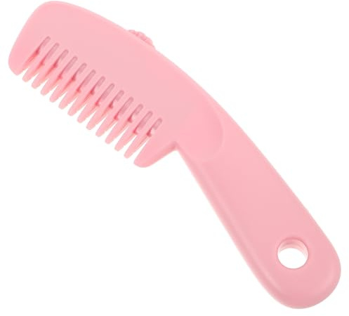 Sewroro Rasiermesser Haarkamm 2 In 1 Haarschneide und Stylingwerkzeug mit Präzisionsklingen für Familiengebrauch Geräuscharm Rosa