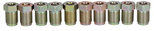 12mm x 1mm Macho de acero Racores de unión a 1/4 o 6 mm tubo de freno 10PC