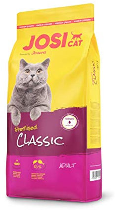 JosiCat Sterilised Classic (1 x 10 kg) | Adult | Premium Trockenfutter für kastrierte Katzen | mit wenig Fett und viel Protein | Powered by JOSERA | Katzenfutter | Alleinfuttermittel | 1er Pack