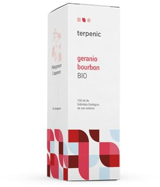 TERPENIC – Hidrolato de Geranio Bourbon (Pelargonium X asperum) – BIO – 100 ml – Uso Externo – Agua floral equilibrante para el cuidado de la piel
