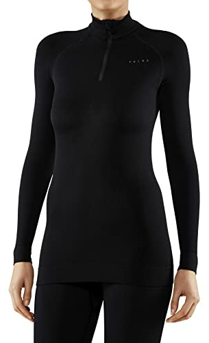 FALKE dam Maximum Warm High Zip Neck Baslager Ovandel