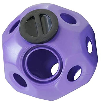 Colcolo Fun Horse Treat Ball Heufütterungsspielzeug, Pferdefutterball, Pferdeheuball, Pferdespielzeug, Heufutterball, Paddock Rest, Violett
