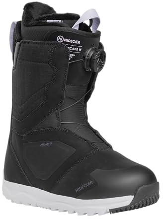 Nidecker Cascade W Boa Women Snowboard Boots, Black, 8.5