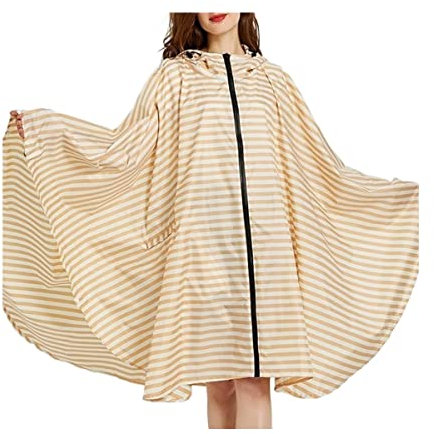 REEKOS Vêtements de Pluie Poncho Pluie Imperméable Poncho De Pluie Unisexe, Léger, Ain Protection Adulte Cape Imperméable Manteau Poncho Combinaison de Pluie Manteau de Pluie (Color : A, Size : XL)