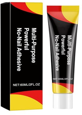 Montagekleber Kleben statt Bohren Wasserresistent, Kraftkleber für innen & außen, universell einsetzbarer Baukleber, Kleber mit hoher Festigkeit (60ml)