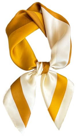 CCAIPU Sciarpa di Seta da Donna, Elegante e Leggera Sciarpa da Lavoro Raso Foulard per adatta a tutte le occasioni