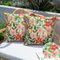 Aisybaklyn Juego de 2 Fundas de Cojines de Jardín Exterior Fundas de Cojines Impermeables para Exterior 40x40,Adecuadas para Sofá Dormitorio,Jardín, Sala de Estar,Fundas de Cojines de Lino con Flores