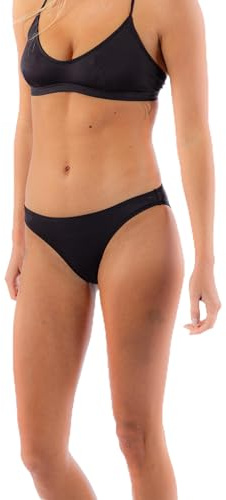 RIP CURL Bikini med heltäckande överdrag för dam, för strand, pool och vattensporter, Svart, S