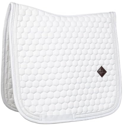 Kentucky - Schabracke Glitzer Band Dressur Weiss/Weiss