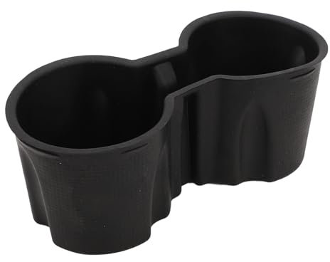 Inserto de portavasos para consola central, compatible con Y 2021-2024 de silicona, para decoración interior, color negro, repuesto con accesorios interiores.