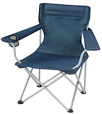 Klappstuhl für die Freizeit im Freien, tragbarer Angelstuhl, Strandstuhl mit Armlehne, Getränkehalter, kompakter tragbarer Camping-Klappstuhl